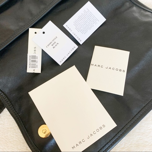 NWT Marc Jacobs Double Pockets Leather Messenger - Picture 8 of 8